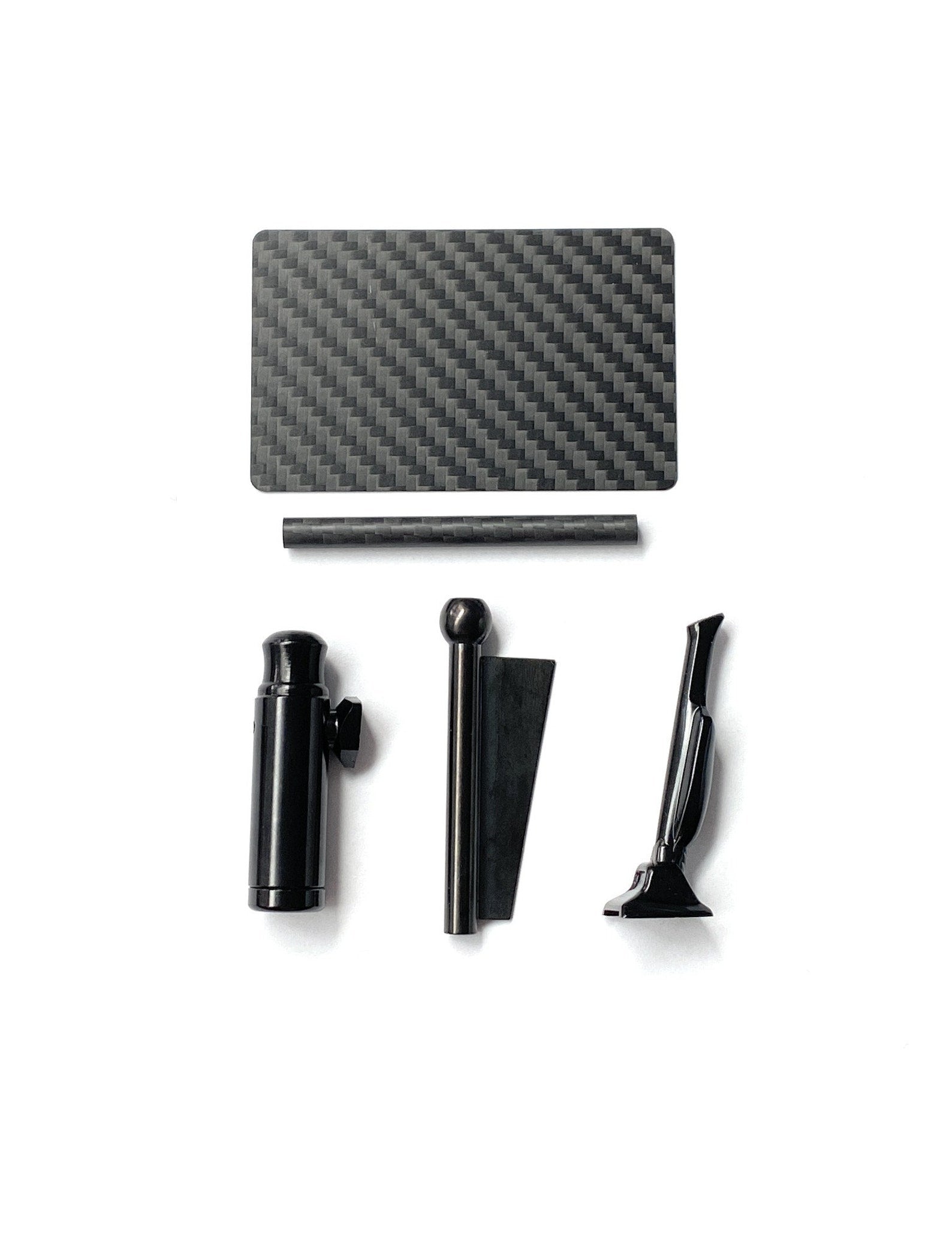 Carbon Black Set – Luxe accessoires in stijlvolle softcase