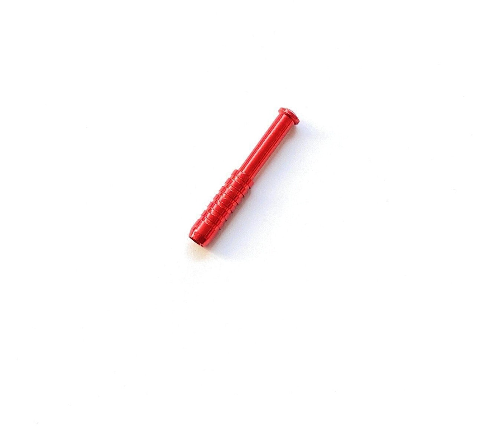 Tubo de aluminio (55mm, Rojo, Estriado) – Compacto y Robusto