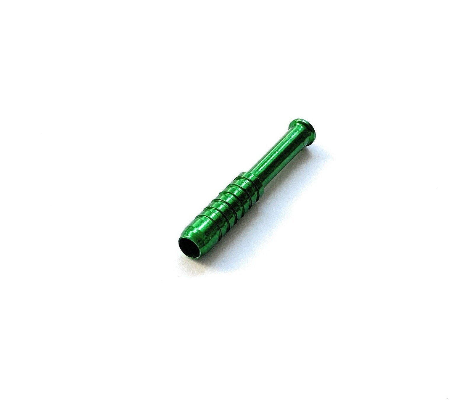 Tubo de aluminio (55mm, Verde, Estriado) – Compacto y Robusto