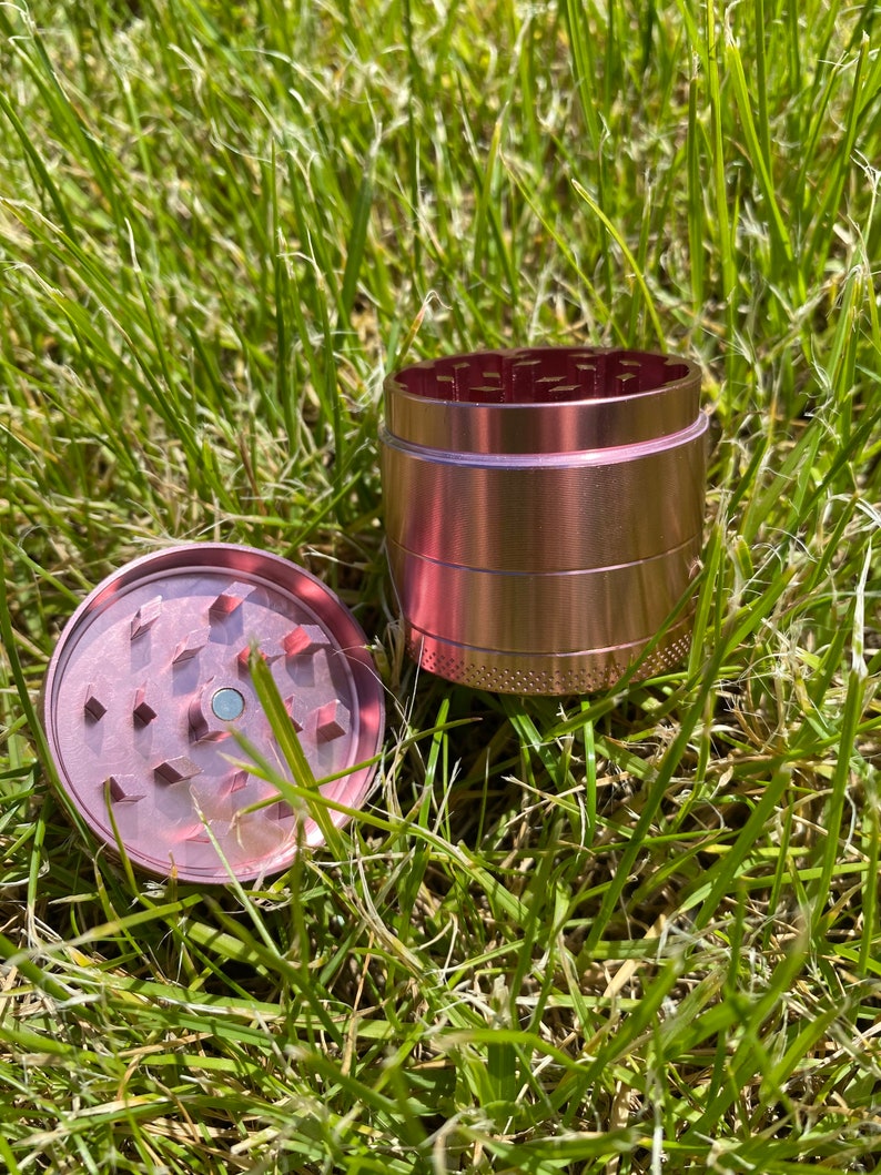 Grinder Rosé Pink (40mm) 4 layers aluminum with magnet Smoking Mill Pink