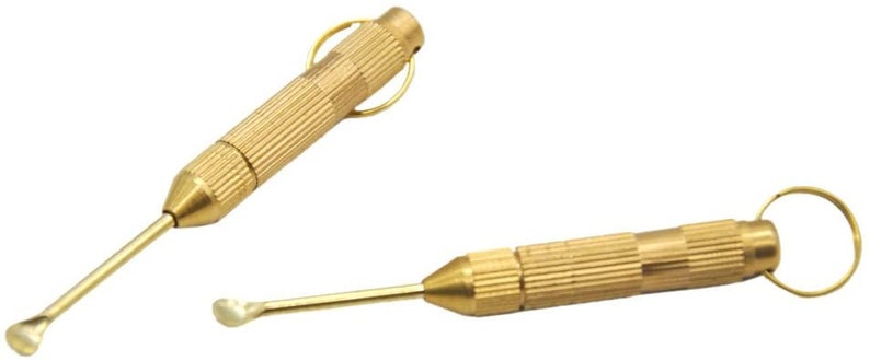 Set da 2: Cucchiai pieghevoli multifunzionali (60mm, Oro) – Pratici ed Eleganti