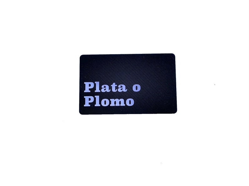 Carte de tir et de hachage "Plata o Plomo" – Look carbone élégant et fonctionnalité maximale