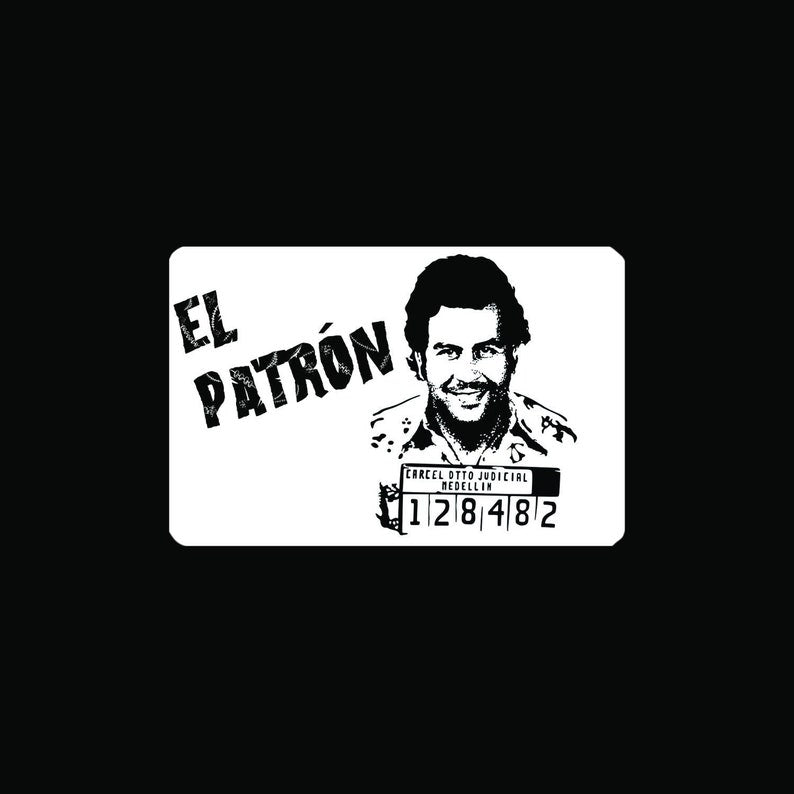 Card "El Patron2" in EC card/identity card format for snuff-snuff dispenser -Hack card-draw and hack Escobar