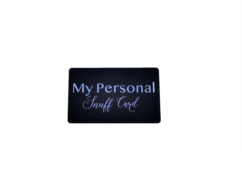 Zieh- und Hack-Karte "My Personal Snuff Card" – Langlebig, Stylisch & Hygienisch