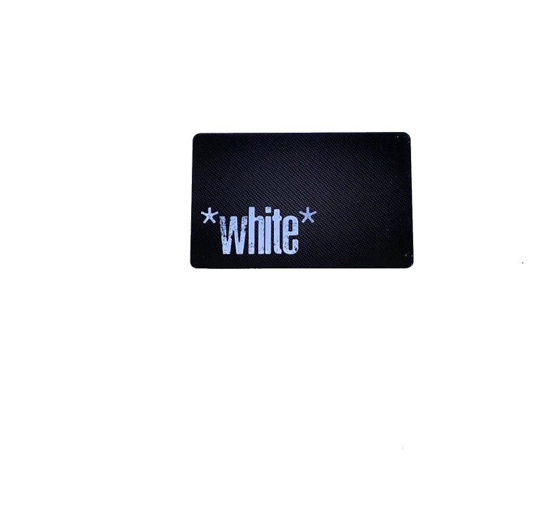 Card "White" in carbon look in EC card/identity card format for snuff-snuff-dispenser-hack card-pull and hack Escobar