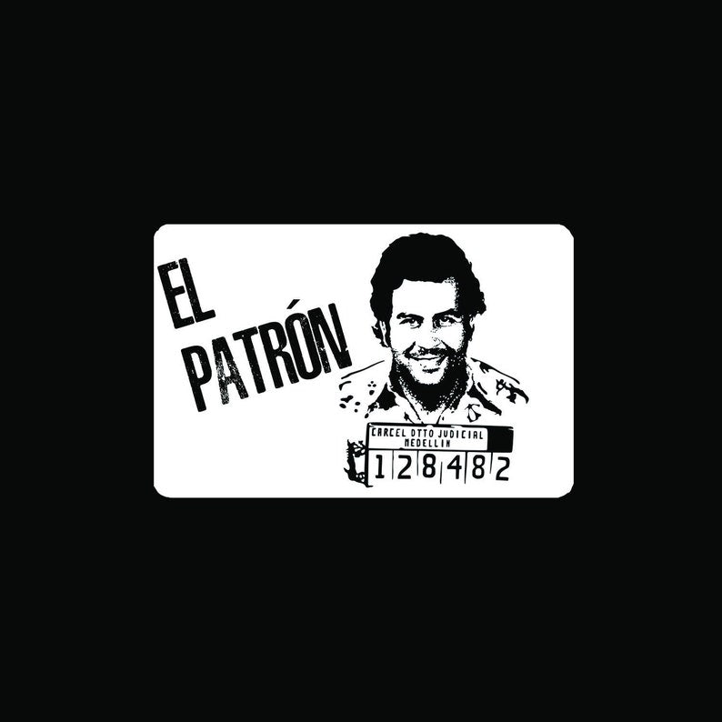 Card "El Patron1" in EC card/identity card format for snuff-snuff dispenser -hack card-draw and hack Escobar