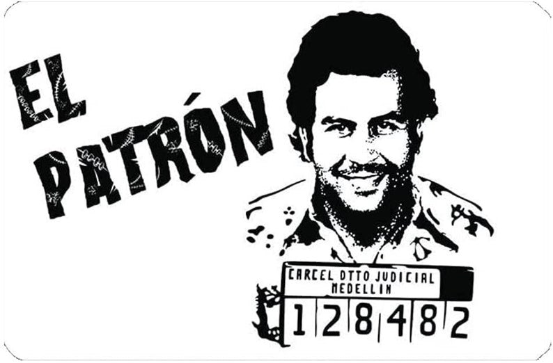 Karte "El Patron2" im EC-Karten/Personalausweis Format für Schnupftabak-Snuff -Dosierer -Hack Karte-Zieh und Hack Escobar