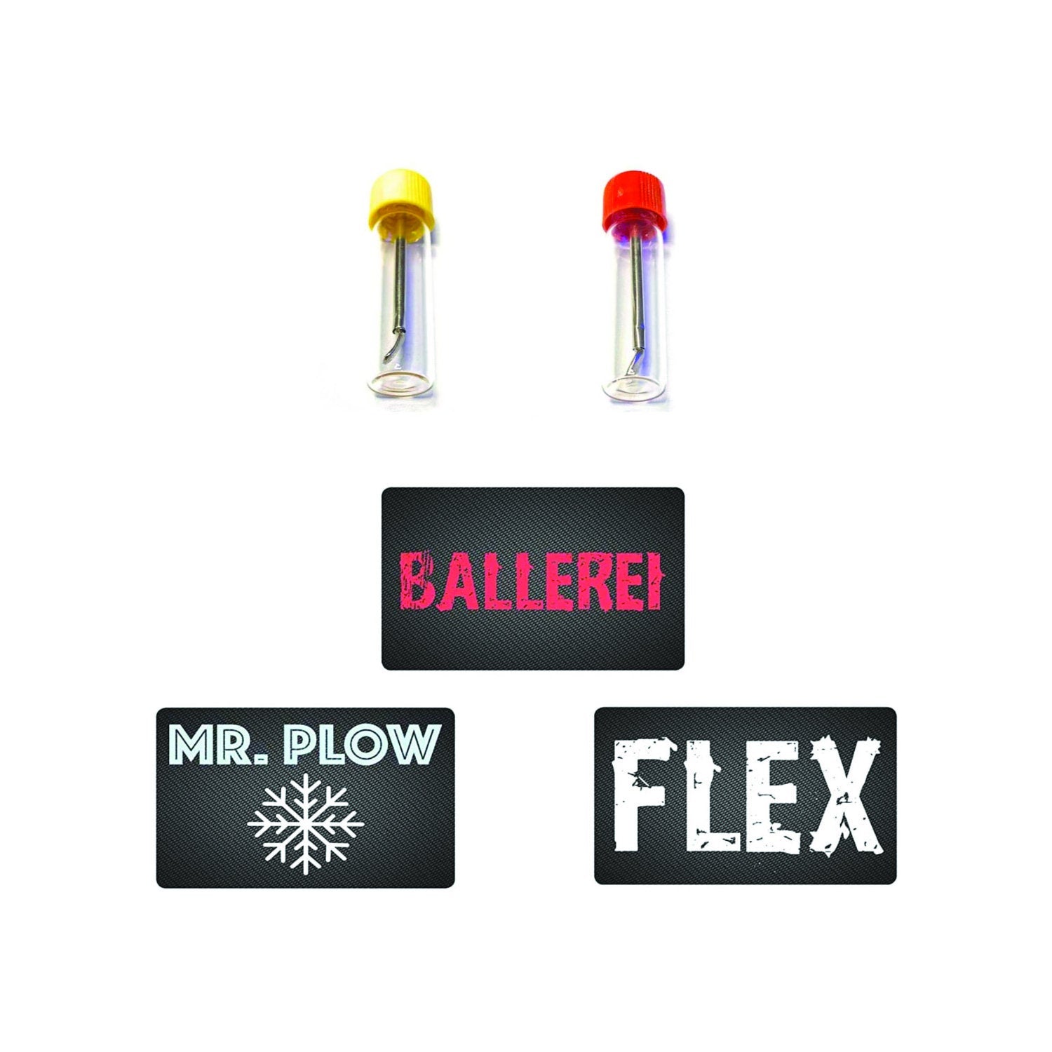 Produkte 2 x Baller-Fläschchen mit Teleskoplöffel & 3 x Karte für Schnupftabak | Schnupfset | Glas Dosierer | Portionierer | Spender | Sniff Snuff