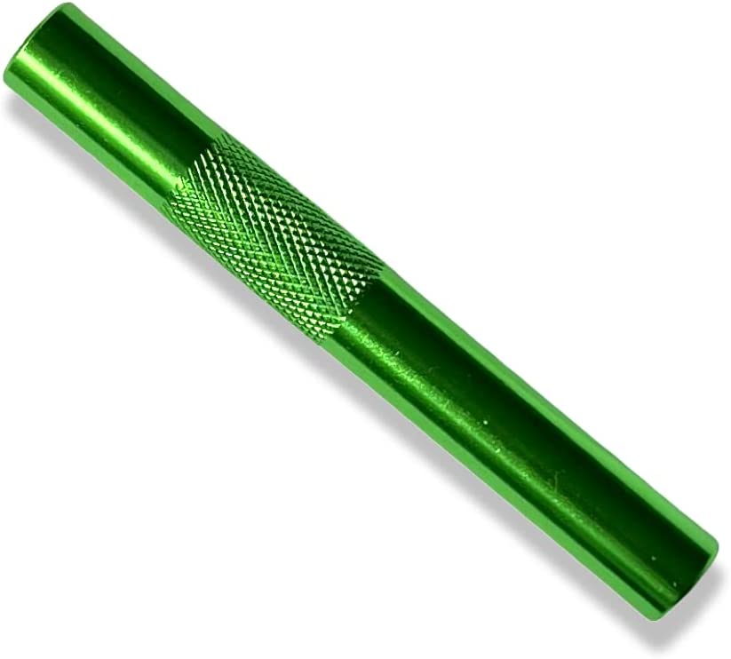 Tube SET - 3 pieces - made of aluminum - for your snuff drawing tube length 70m x 9mm in red/blue/green