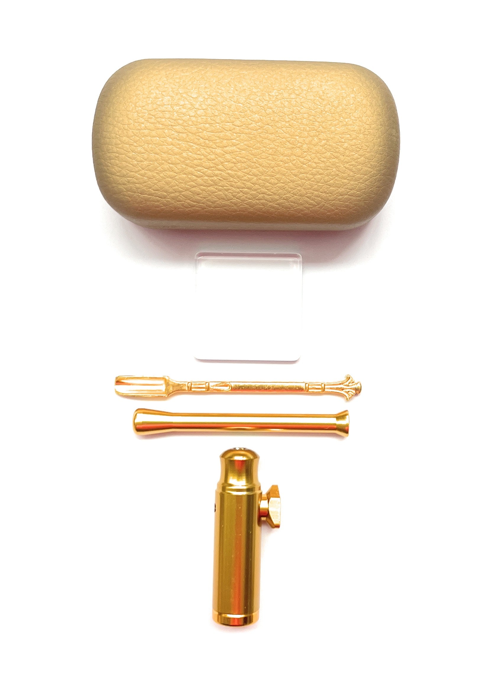 Gold Case (tube, mini glass plate, doser, spoon) in hard case